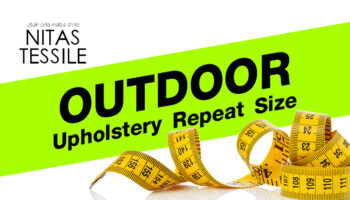 ผ้าบุเฟอร์นิเจอร์กลางแจ้ง Outdoor Upholstery Repeat Size