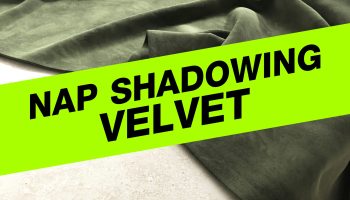 Nap Shadowing Velvet รอยเงาจากเส้นใยเอียงในผ้ากำมะหยี่